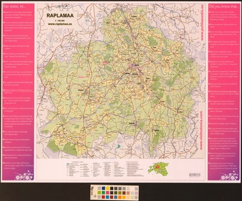 Raplamaa ; Rapla maakonna kaart = Map of Rapla County 