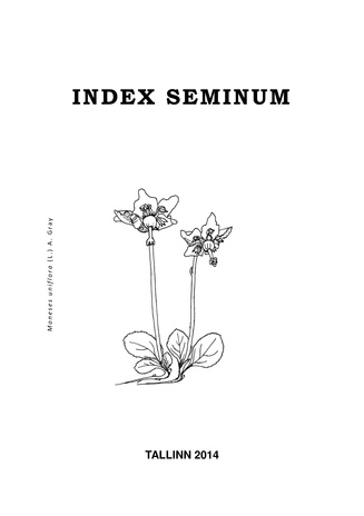 Index seminum anno 2013 collectorum quae Hortus Botanicus Tallinnensis pro mutua commutatione offert