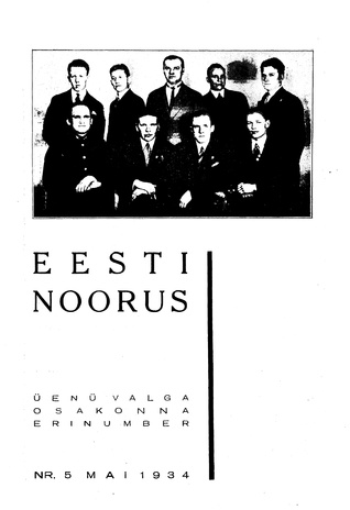 Eesti Noorus ; 5 1934-05