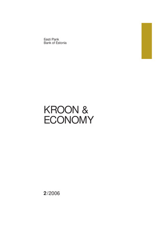 Kroon & Economy : Eesti Pank quarterly ; 2 2006