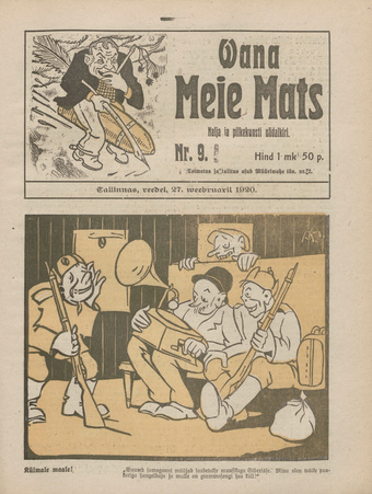 Vana Meie Mats : nalja- ja pilkekunsti nädalkiri ; 9 1920-02-27
