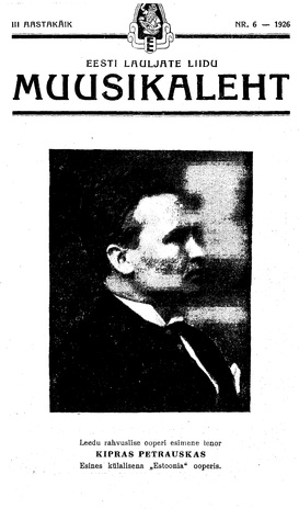 Muusikaleht ; 6 1926