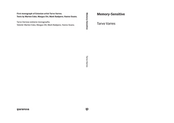 Memory-sensitive : Tarvo Varres 