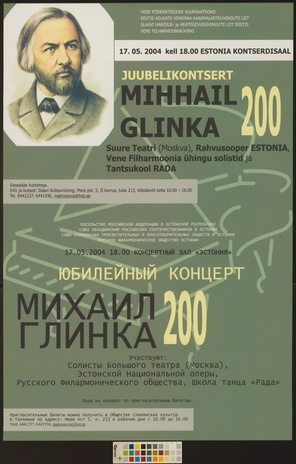 Mihhail Glinka 200 : juubelikontsert 
