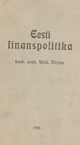 Eesti finanspolitika