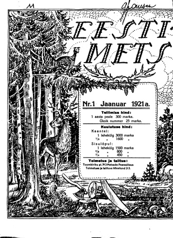 Eesti Mets ; 1 1921
