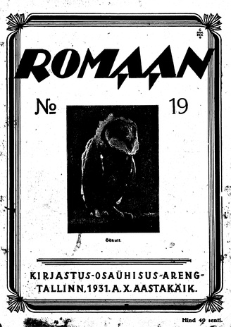 Romaan ; 19 (229) 1931-10
