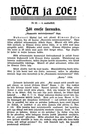 Wõta ja loe ; 10 1935