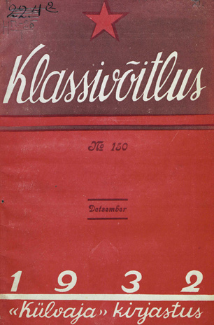 Klassivõitlus ; 150 1932-12
