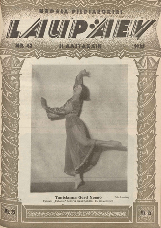 Laupäev : nädala pildileht ; 42 1925