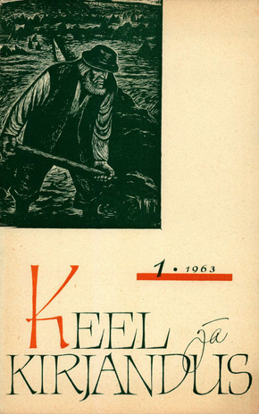 Keel ja Kirjandus ; 1 1963-01