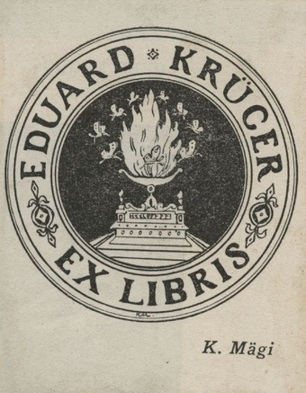 Eduard Krüger ex libris 