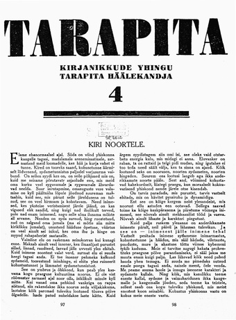 Tarapita ; 4 1921-1922