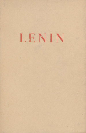 Teosed. 38. köide, Filosoofilised vihikud : tõlgitud 4. väljaande järgi (Teosed / V. I. Lenin)