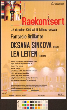 Oksana Sinkova, Lea Leiten : fantasie brillante 