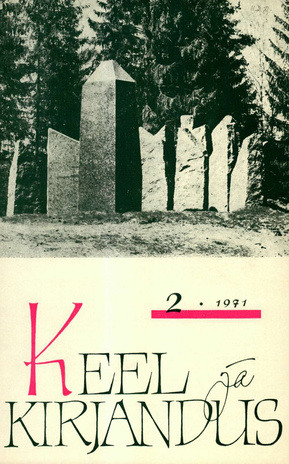 Keel ja Kirjandus ; 2 1971-02