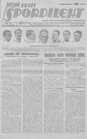 Eesti Spordileht ; 41 1932-08-08