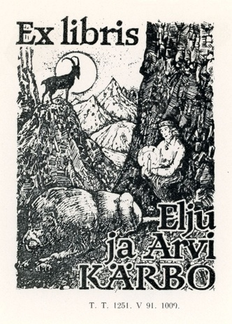 Ex libris Elju ja Arvi Kärbo 