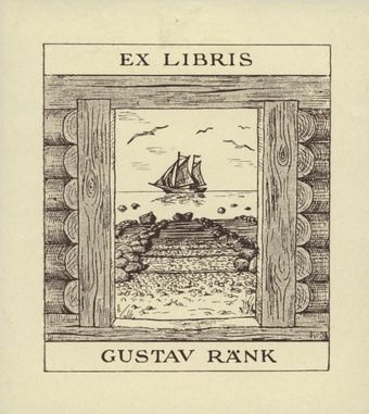 Ex libris Gustav Ränk 
