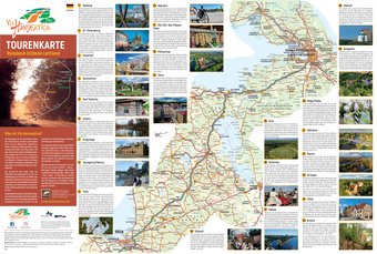 Via Hanseatica Plus Tourenkarte : Russland-Estland-Lettland 