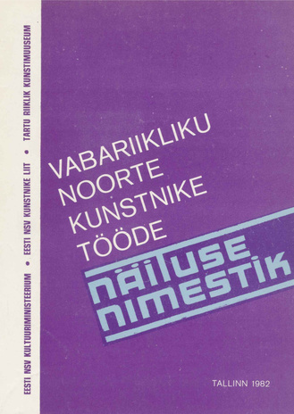 Vabariikliku noorte kunstnike tööde näituse nimestik 