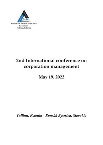 2nd International conference on corporation management : May 19, 2022 Tallinn, Estonia - Banská Bystrica, Slovakia 