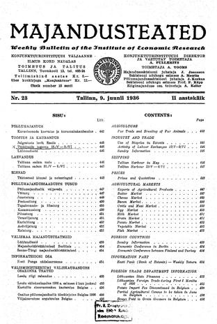 Majandusteated ; 23 1936-06-09