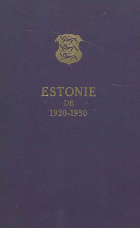 Estonie de 1920-1930 : résumé rétrospectif.