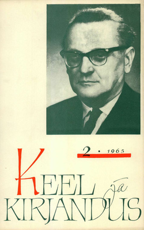 Keel ja Kirjandus ; 2 1965-02