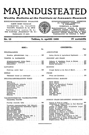 Majandusteated ; 13 1938-04-05