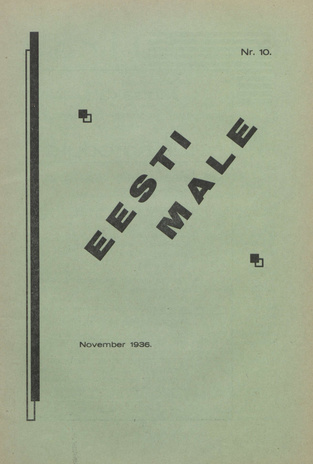 Eesti Male : Eesti Maleliidu häälekandja ; 10 1936-11