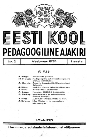 Eesti Kool ; 2 1935-02