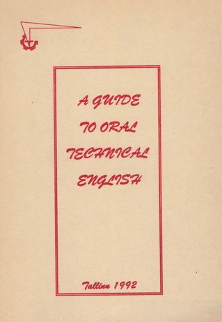 A guide to oral technical English 