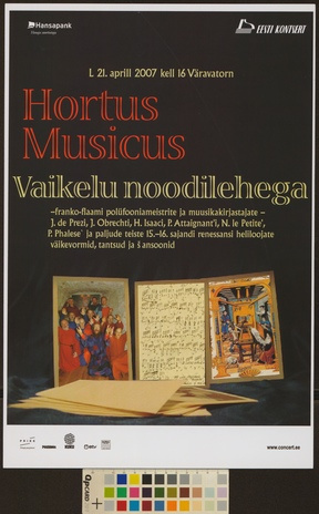 Hortus Musicus : vaikelu noodilehega 