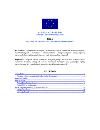 Summaria Europensia : [referaatväljaanne] ; 4 2014