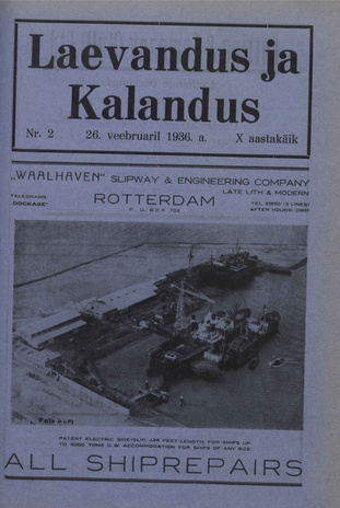 Laevandus ja Kalandus ; 2 1936-02-26
