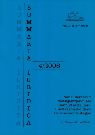Summaria Iuridica ; 4 2006