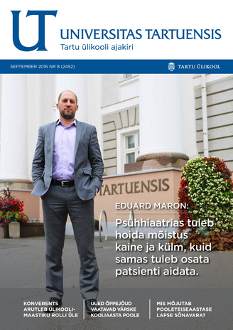 Universitas Tartuensis : UT : Tartu Ülikooli ajakiri ; 8 2016-09