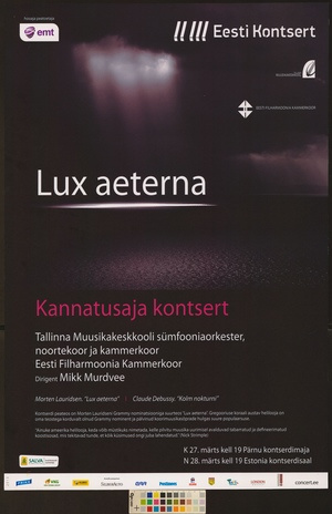 Lux aeterna : kannatusaja kontsert 