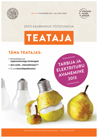 Eesti Kaubandus-Tööstuskoja Teataja ; 19 2012-11-07
