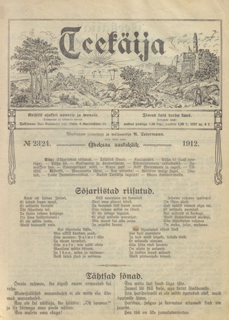 Teekäija : Eesti Baptisti Koguduse Ühenduse häälekandja ; 23-24 1912