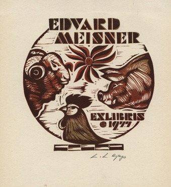 Edvard Meisner ex libris 