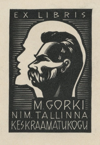 Ex libris M. Gorki nim. Tallinna Keskraamatukogu