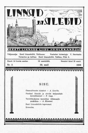 Linnad ja Alevid ; 2 1936-05-30
