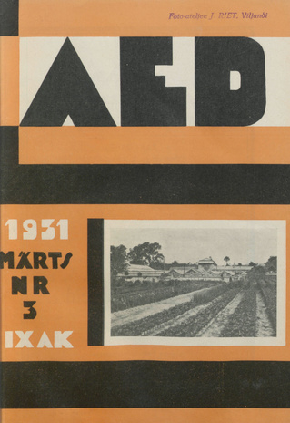 Aed : aianduse ajakiri ; 3 1931-03