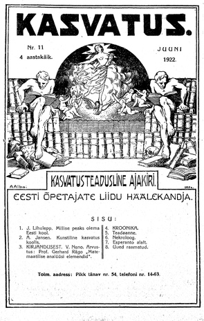 Kasvatus ; 11 1922-06