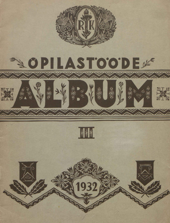 Riigi Kunsttööstuskooli õpilaste album ; III 1932