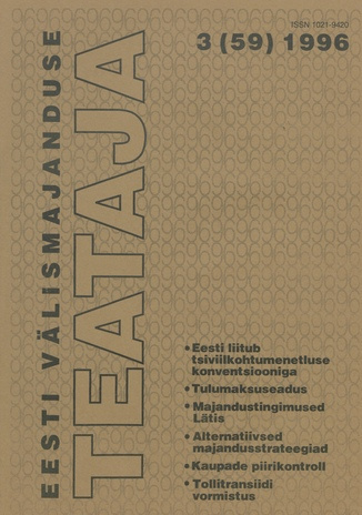Eesti Välismajanduse Teataja ; 3 (59) 1996