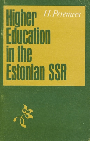 Higher education in the Estonian SSR 