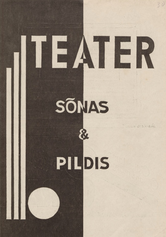 Teater sõnas ja pildis : Tallinna teatrid : 1933 